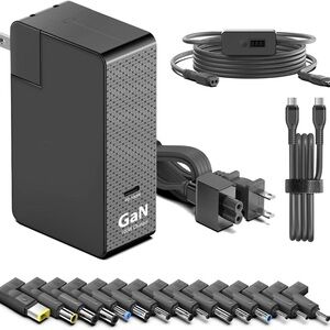 GaN 65W USB-C Charger with Multiple Adapters